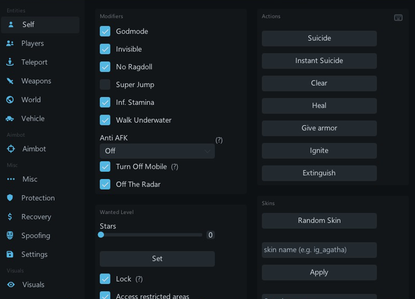 Overview of GTA Cheats