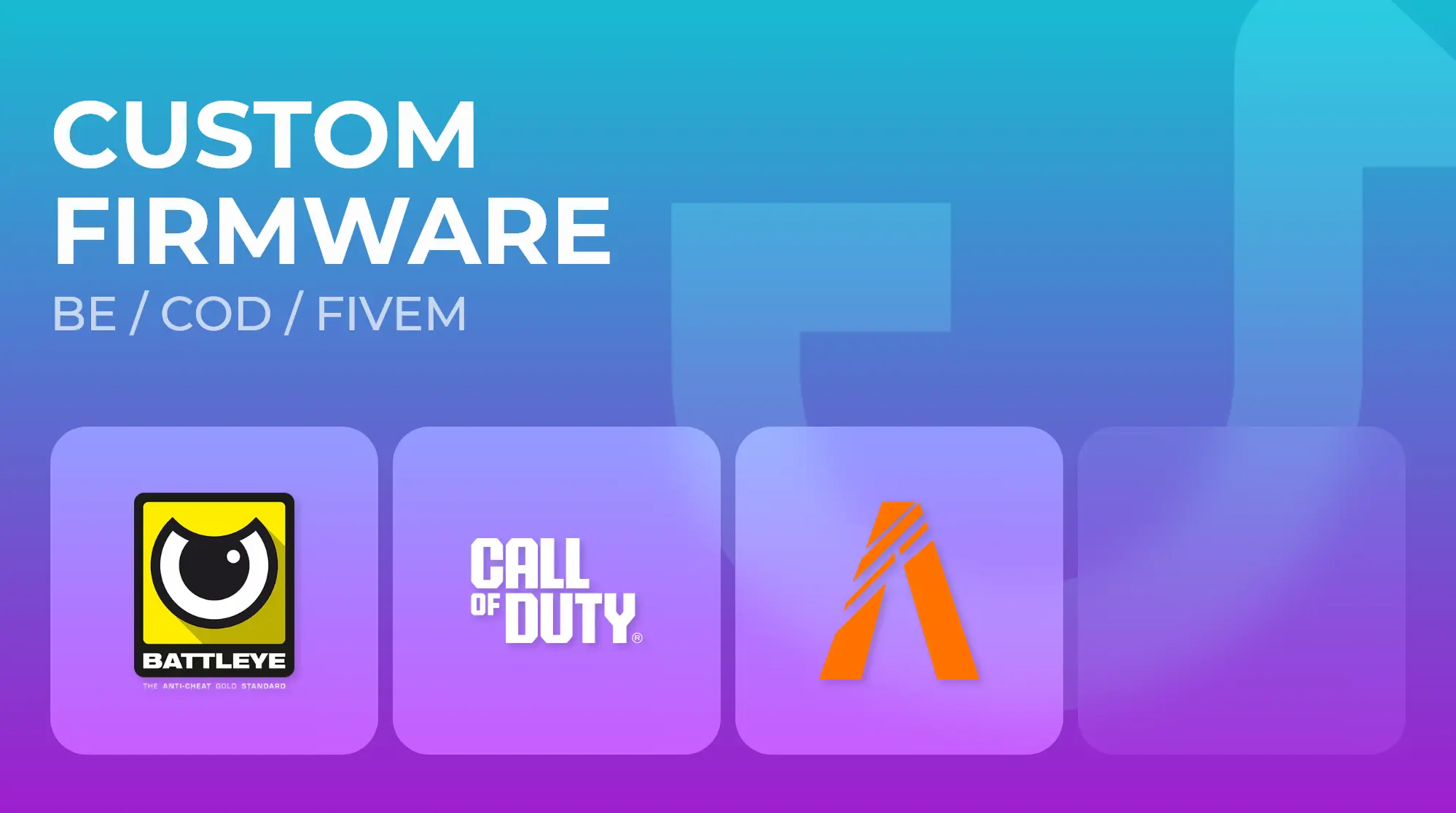 1:1 Custom FW - BE / COD / FIVEM