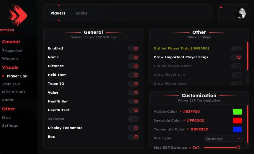 EFT Next Cheat Lite
