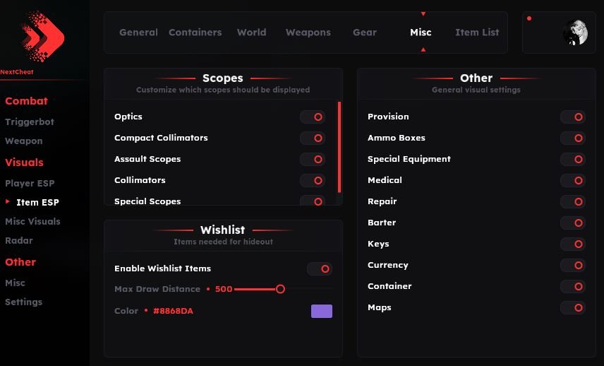 EFT Next Cheat Lite