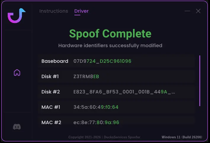 Sync HWID Spoofer