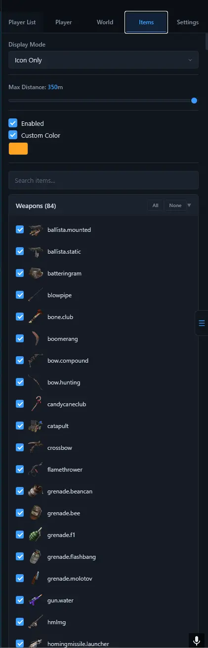Rust Web Radar Nexus