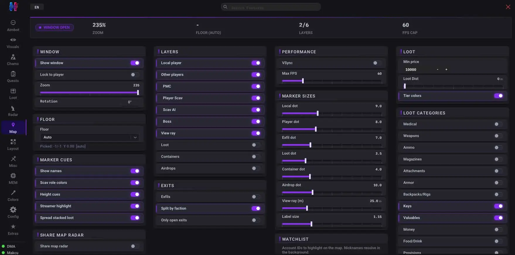 EFT Hex [DMA]
